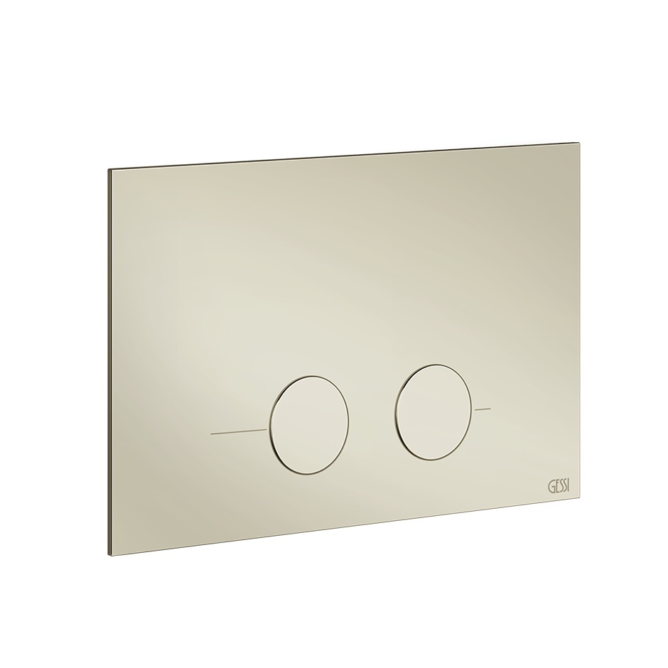 [1625C0288] Plaque de déclenchement GESSI pour Geberit Sigma 8 et Sigma 12, 720 Nickel PVD