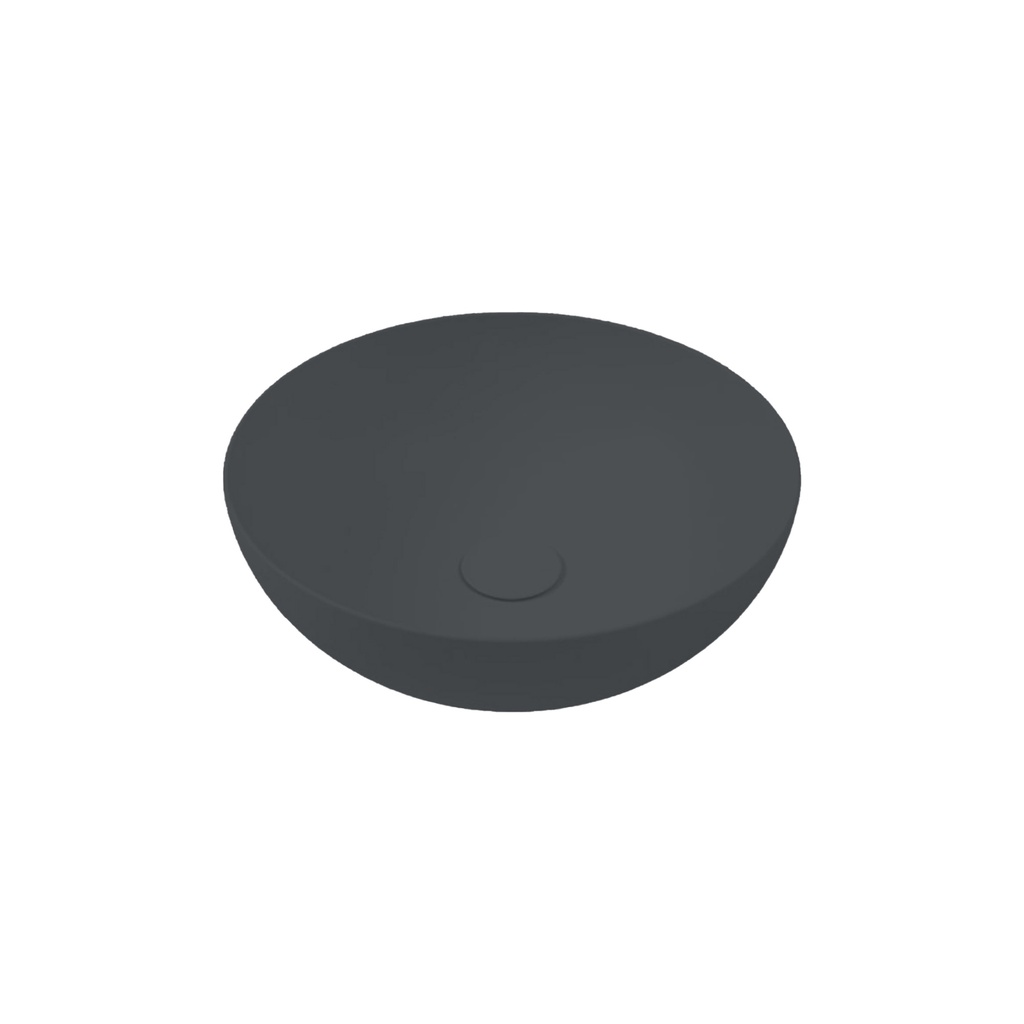 [1624C0912] Vasque à poser BLADE 06 ronde, en céramique, diam. 40 cm - H. 16.5 cm sans trop-plein, sans bonde, cenere mat