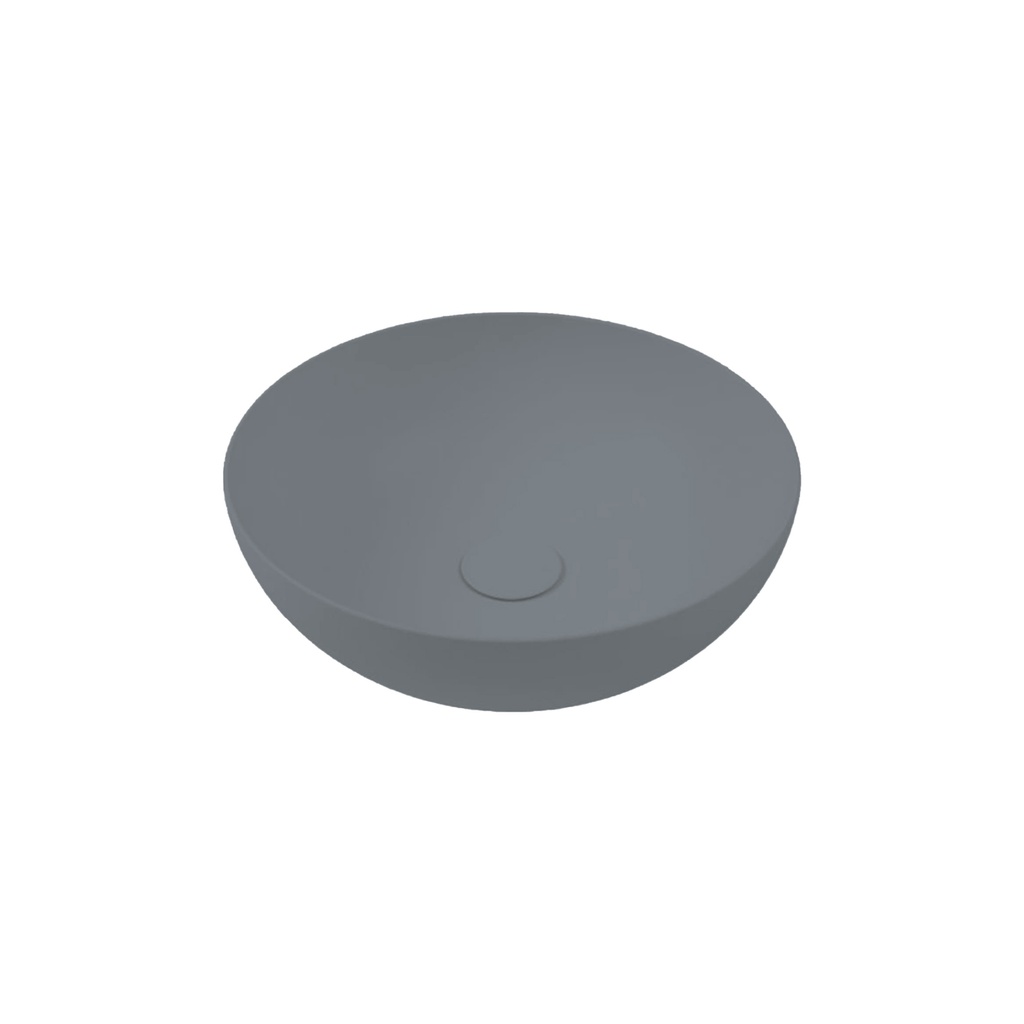 [1624C0913] Vasque à poser BLADE 06 ronde, en céramique, diam. 40 cm - H. 16.5 cm sans trop-plein, sans bonde, cemento mat