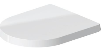 [1625C0289] Siège de WC ME BY STARCK COMPACT, avec couvercle, amovible, abaissement automatique SoftClose, charnières acier inoxydable, blanc mat