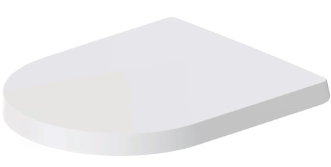 [1625C0290] Siège de WC ME BY STARCK, avec abaissement de fermeture, amovible, charnières inox, blanc mat
