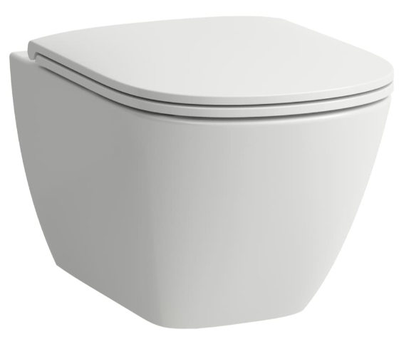 Cuvette murale LOOK UP silencieux, Silent-Flush/rimless, céramique fixation cachée pour chasse d'eau à encastrer avec protection sonore, standard, blanc