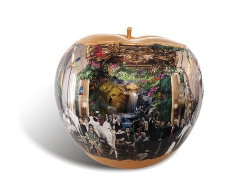 James Chiew - "Apple Klimt Gold"  limited edition 25pcs