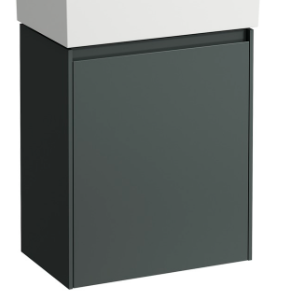 [1616C4303] Élément inférieur LANI FOR KARTELL 43,5 x 51,5 x 27 cm armoire de tablette, 1 porte charnière à droite pour lave-mains H815334, H815335 - 266 Gris traffic