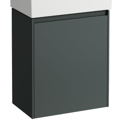[1616C4304] Élément inférieur LANI FOR KARTELL 43,5 x 51,5 x 27 cm armoire de tablette, 1 porte charnière à gauche pour lave-mains H815334, H815335 - 266 Gris trafic