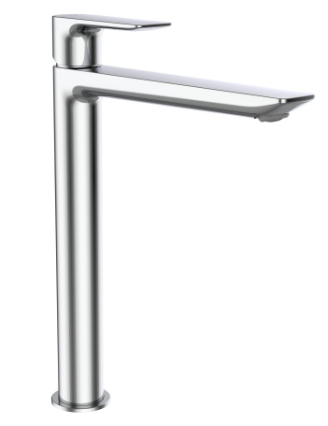 [1621H1010] Mélangeur de lavabo CITYPLUS Eco+ saillie 185 mm, goulot fixe H jusqu'à aérateur 241 mm débit 4.2 (L/min) sans soupape d'écoulement groupe acoustique I, Classe d'énergie A, chromé