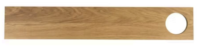 [16NET0030] Pont de baignoire Kaldewei dim. 1035x180x30 mm en oak huilé