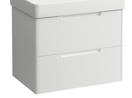 Elément inférieur 67 x 51.5 x 44.5 cm élément de tiroir, 2 tiroirs pour lavabo 70 cm, standard, blanc mat