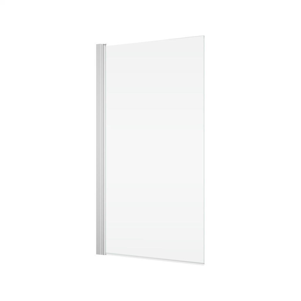 [1613M0549] Pare-baignoire pivotant SOLINO 300-1000 cm, H 150 cm, 1 panneau ouverture intérieure et extérieure, protection Aquaperle, verre vérit. clair cleaneffect, réversible, (26) gun métal brossé