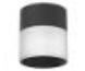 [2212C0002] TUBE APP - PEARL Ceiling - 10W - 36° - 3000K - 870lm - DIMMABLE - Noir / Blanc