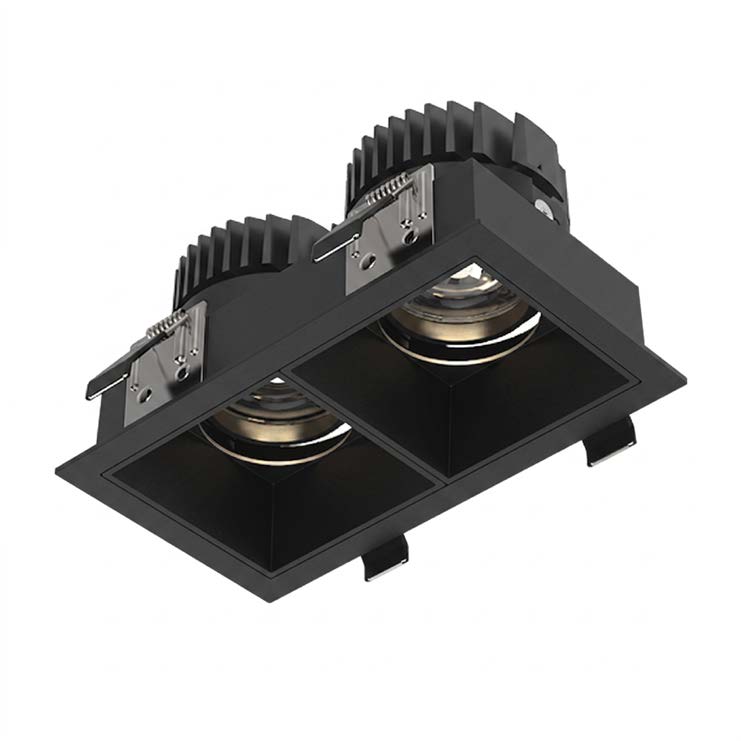 [2212C0031] CAR - Club M3+TSA1D - 3000K - 2x13W - 1600lm - 35° - UGR19 - ON/OFF - Noir