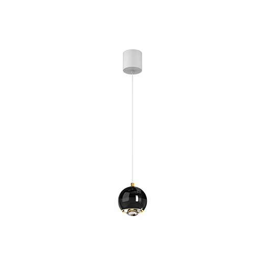 [2212C0045] SUSP POINT - MOVE - 3000K - 480lm - 90° - 6W - ON/OFF - Noir