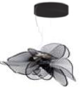 [2212C0069] SUS ETOILE - ON/OFF - Suspension noire taille L-21W-2.830lmKit de 6m de câble = + 83 CHFMode de gestion : ON-OFF / Dali / CasambiCRI > 90, LED intégréePoids = 2.56kgDiamètre = 90cm / Hauteur de la supsention = 55cm / Hauteur de câbles = 20-140cm, Noir