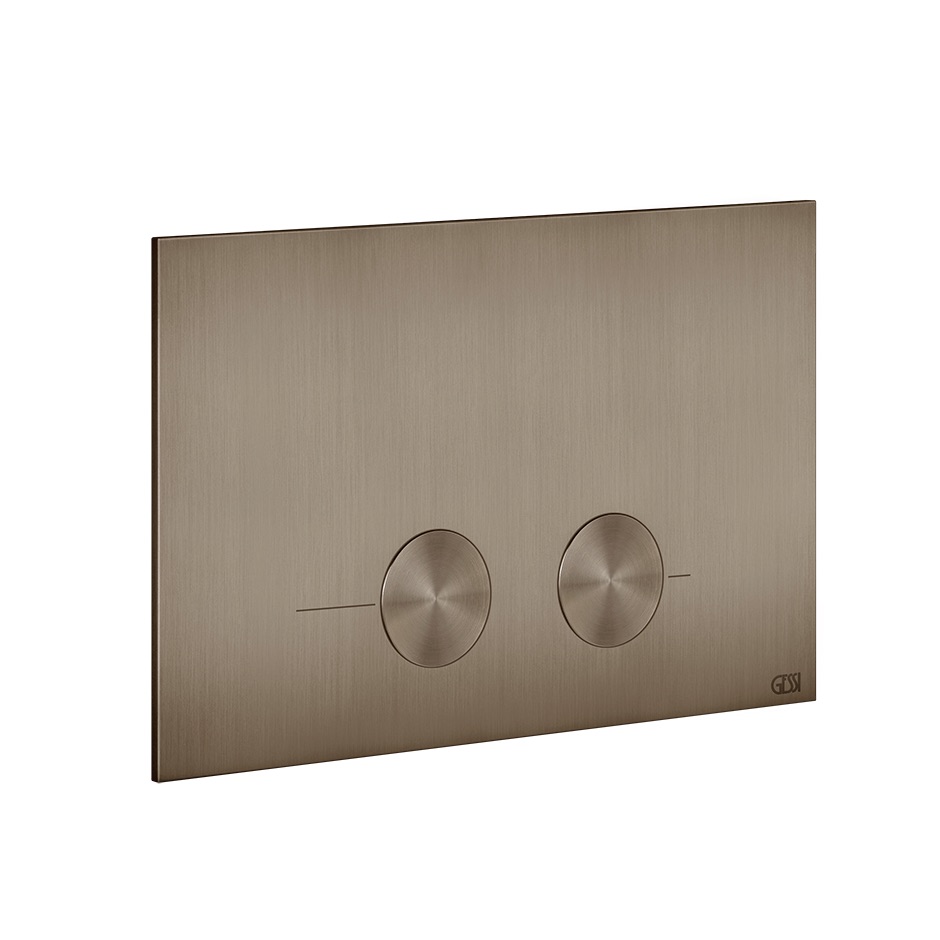 Plaque de déclenchement GESSI pour Geberit Sigma 8 e Sigma 12, 761 Coffee Bronze Brushed Pvd