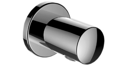 Coude de raccordement TWIN (SQUARE) 1/2", clapet anti-retour, Chromé