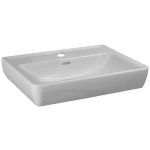 Lavabo PANCA 65 x 48 cm, céramique, avec trop-plein, 1 trou robin., standard, blanc