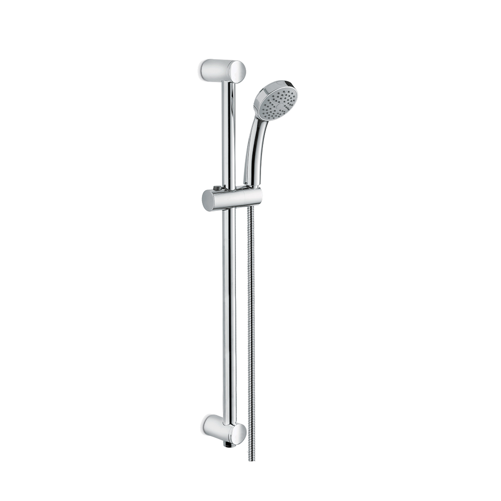 Glissière de douche 67.5 cm EXTRO, inclus flexible 150 cm et douchette à main, chromé
