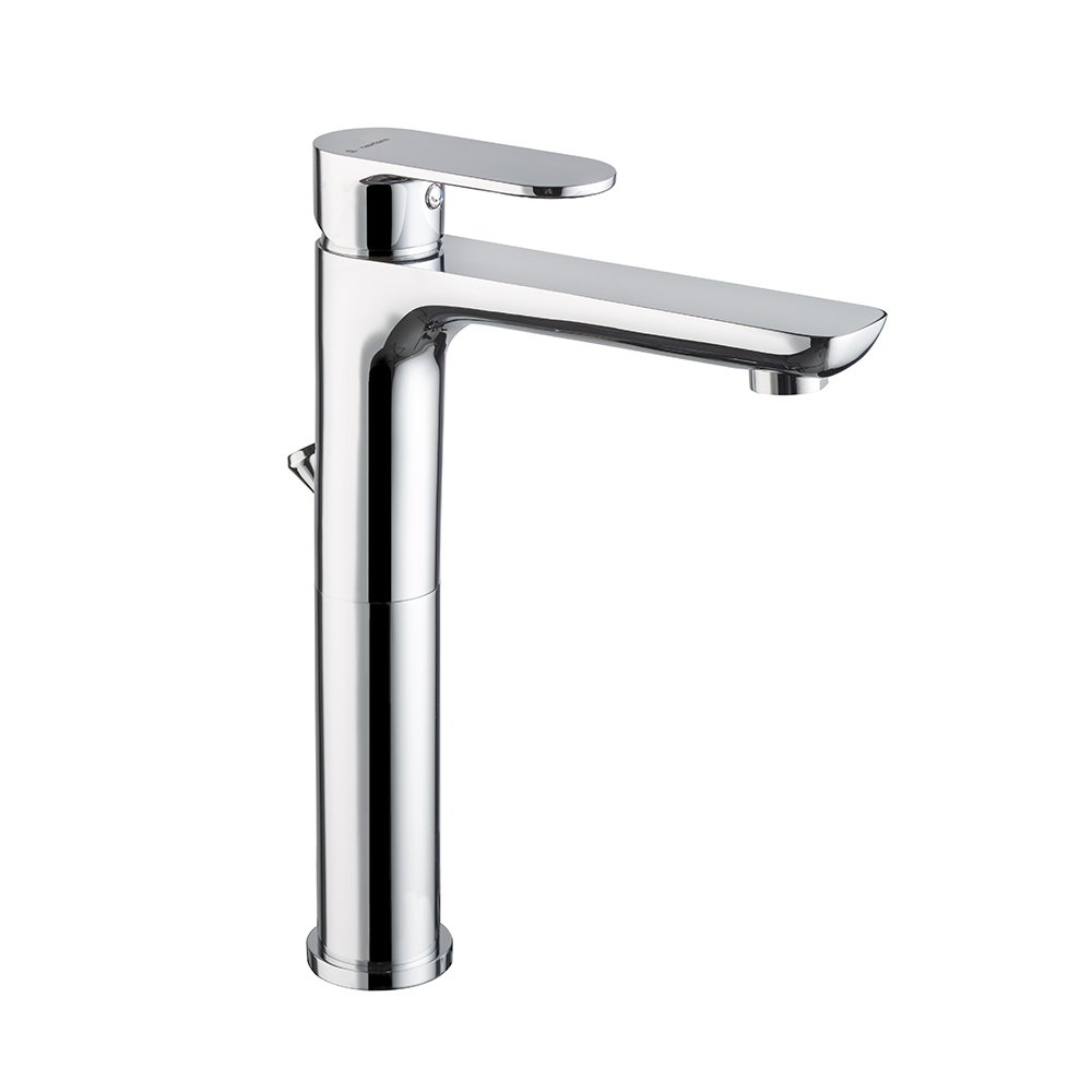 Mélangeur de lavabo haut 282 mm EXTRO, S 149 mm, avec vidage et bonde, chromé