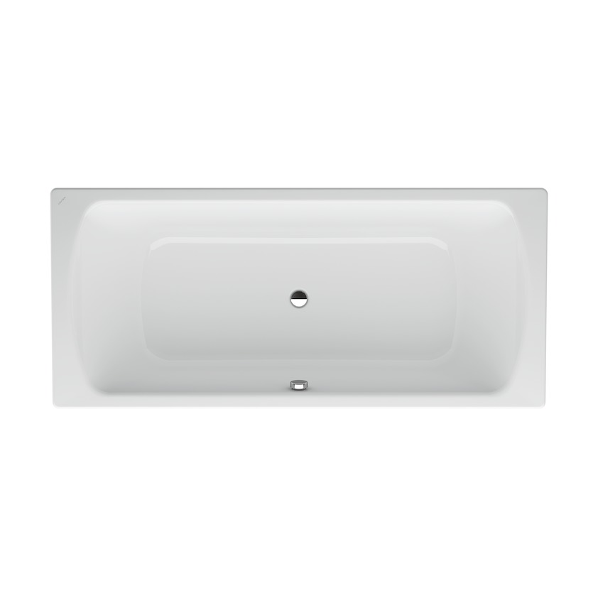 Baignoire MODERO DUO 180 x 80 x 45 cm, acier isolation phonique, standard, blanc