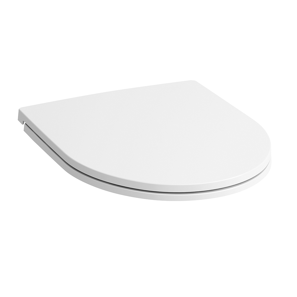 Siège de WC PANCA SLIM, SAVE avec couvercle, amovible abaissement automatique, charnières acier inoxydable, blanc