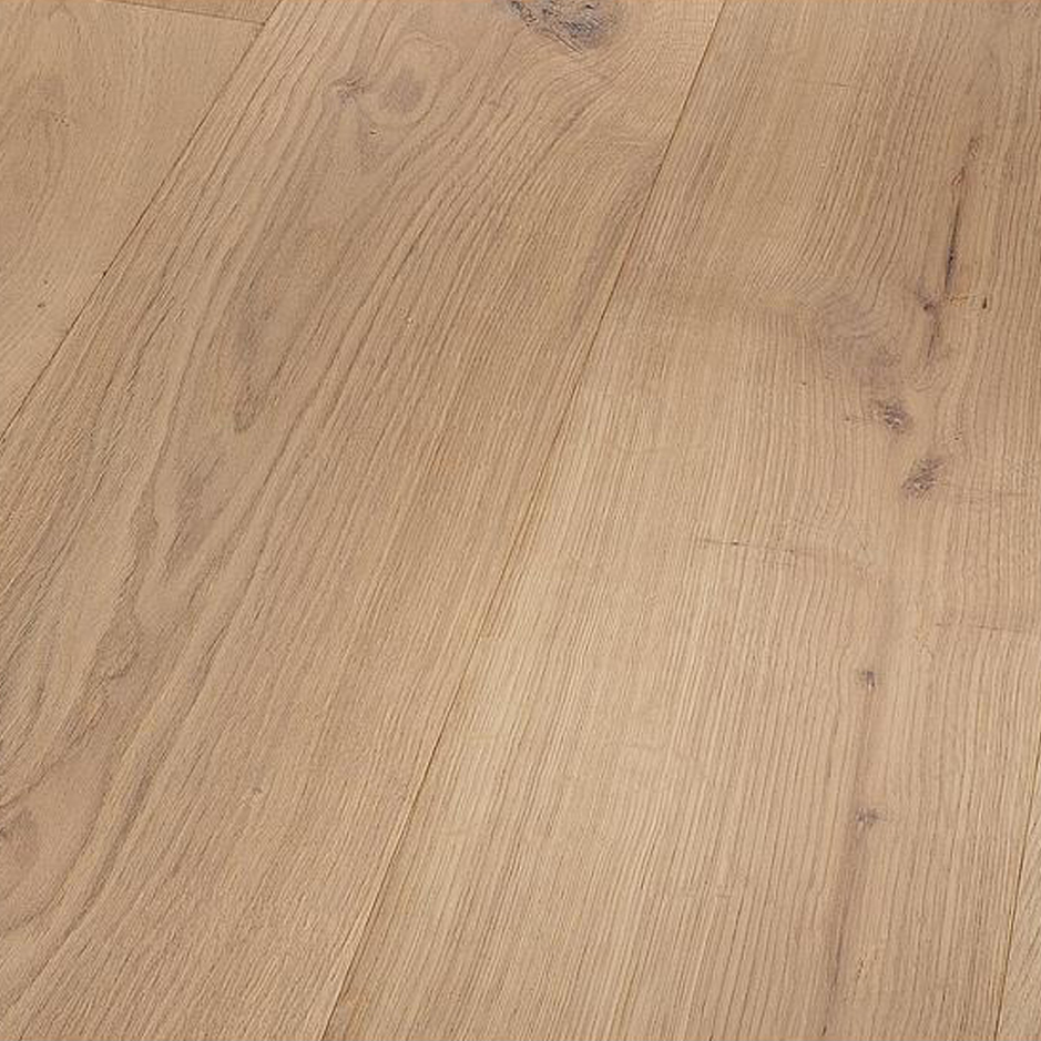 Parquet 3plis Label Magenta Rustique - Chêne vernis mat blanc 1 frise monol.mini-chf- 2200x185x13 mm - 3.663 m²/cart. - 117.216 m²/pal. - 8kg/m²