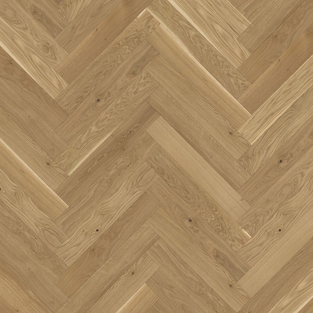 Parquet 3plis (pose à bâton rompu) Living- chêne huilé nat. plus 1 frise monol.mini-chf- 570x95x10.5 - Couche d'usure 2.5 mm - 1.083m2/cart. - 38.988m2/pal. - 5kg/m2