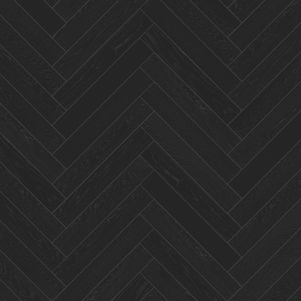 SUPPRIME / Parquet 3plis (pose à bâton rompu) Living- chêne noir verni mat 1 frise monol.mini-chf- 570x95x10.5 - 1.083m2/cart. - 38.988m2/pal. - 5kg/m2