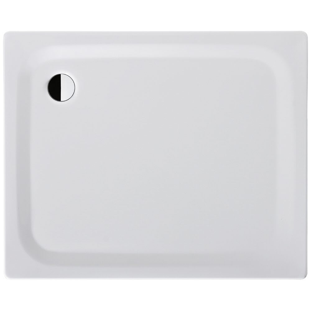 Receveur de douche 90 x 110 x 2,5 cm SUPERUS CLASSIC, acier isolation phonique trou d'écoulement D 90 mm, standard, blanc