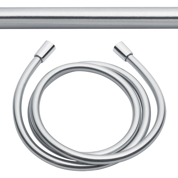 Tuyau flexible de douche 180 cm, 1/2" x 1/2" synthétique, cône pivotable, chromeline