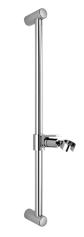 Glissière de douche H 60 cm, support à rotule levier de fixation
