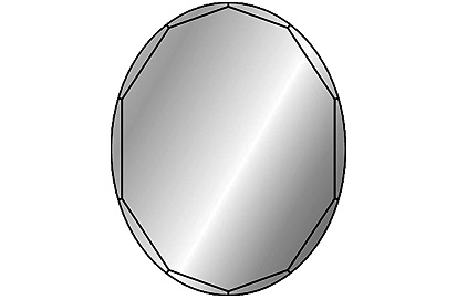 Miroir INDA TRASIMENO BY GREY L 60,0 x H 80,0 cm