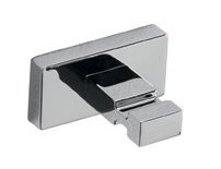 Crochet à habits LEO patère simple, chromé