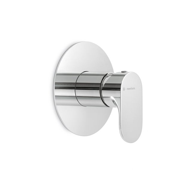 Mélangeur de douche LINFA II, set de montage final, plaque de recouvrement, sans corps à encastrer, chromé