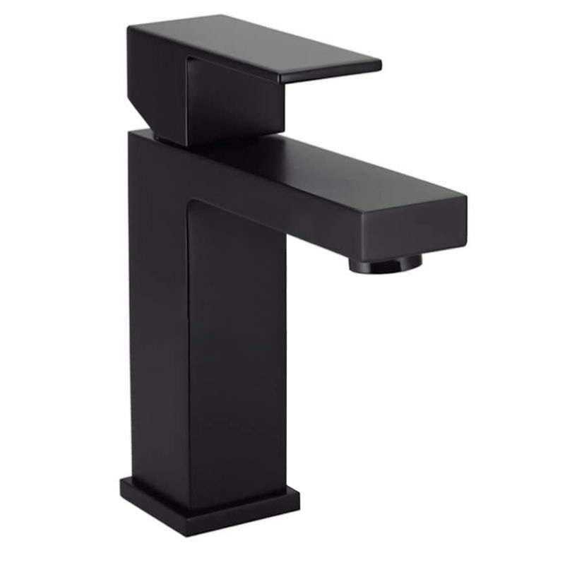 Mélangeur de lavabo ERGO-Q, S 116 mm, avec vidage et bonde, noir mat
