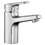 Mélangeur de lavabo POLIS S 110 mm, goulot fixe, vidage excentrique, groupe acoustique I, chromé