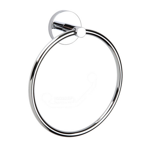 Porte-serviette à anneau FORIS Ø 18 cm, chromé