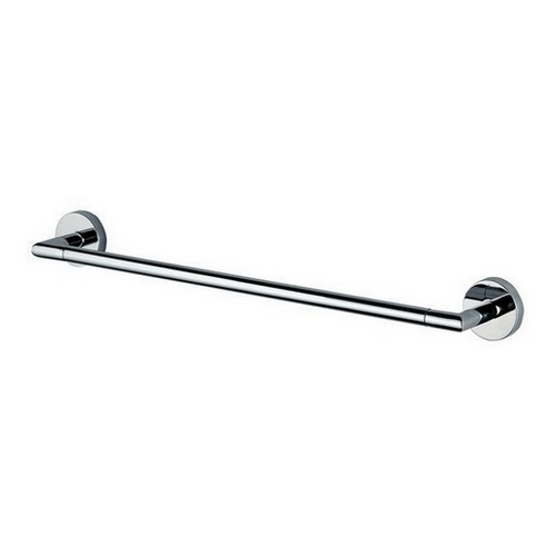 Barre à linge FORIS rosace ronde / 52 cm, entraxe 45 cm, chromé