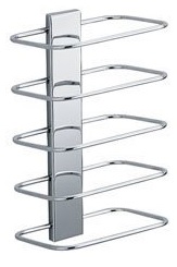 Rack porte-serviettes HOTELLERIE 16x12x26 cm, chromé