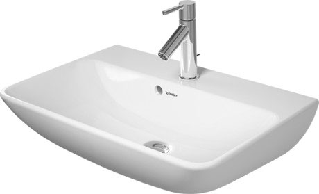 Lavabo ME BY STARCK COMPACT, 60 x 40 cm, céramique avec trop-plein, 1 trou robin., standard, blanc