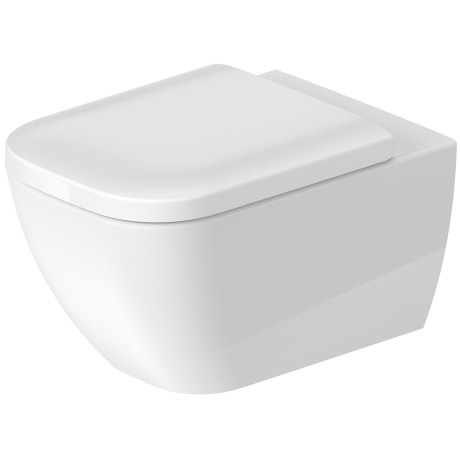 Cuvette murale HAPPY D.2 UP 54 x 36,5 cm, rimless céramique, pour chasse d'eau à encastrer, matériel de fixation Durafix, standard, blanc
