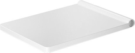 Siège de WC VERO AIR avec couvercle, abaissement automatique, charnières acier inoxydable, blanc
