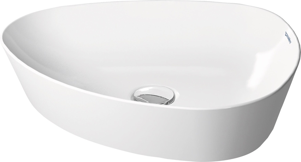 Lavabo à poser CAPE COD 50 x 40,5 cm, céramique DuraCeram, sans trop-plein, sans trou robin., standard, blanc