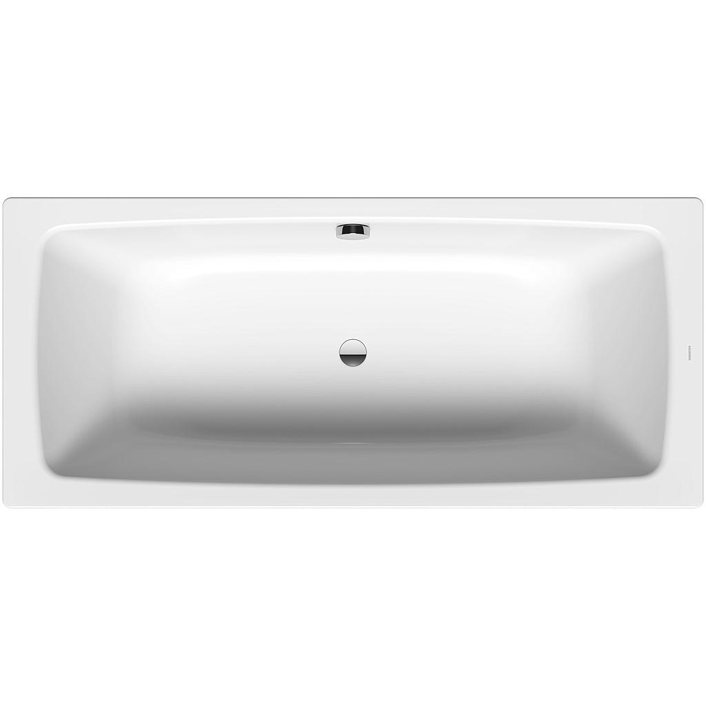 Baignoire 180 x 80 x 41 cm CAMERA DUO, acier isolation phonique, standard, blanc
