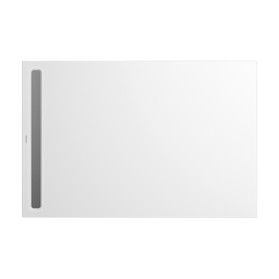 Plan de douche NEXSYS 80 x 120 x 2,2 cm, acier isolation phonique, sans cache design, standard, blanc