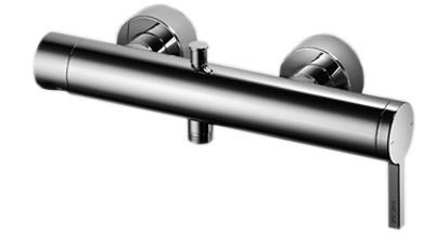 Mélangeur de bain AVA E 153 mm, raccords d'arrêt cachés 1/2" x 3/4" goulot tournant 45° groupe acoustique II, chromeline