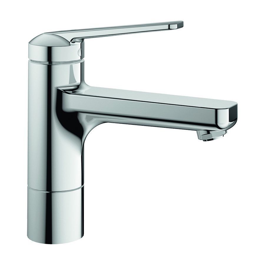 Mélangeur de lavabo DOMO 6.0 S 150 mm, goulot orientable, sans vidage, groupe acoustique I, chromeline
