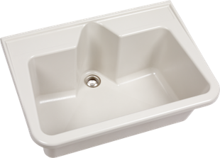 Bac à laver, gris manhattan 70 X 50 X 26 cm 