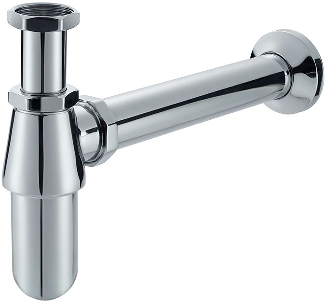 Siphon bouteille laiton chromé 1 1/4" 40 mm