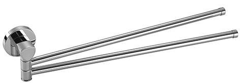 Porte-serviette à 2 bras TACO 40 cm, chromé