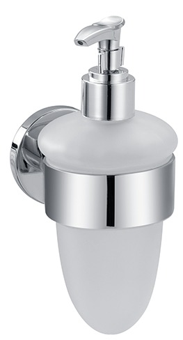 Distributeur de savon TACO, verre mat, chromé